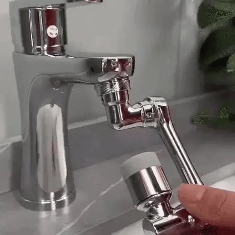 Universal 1080Β° Swivel Robotic Arm Extension Faucet Aerator Rotatable Foldable Faucet Sink Extender Plastic