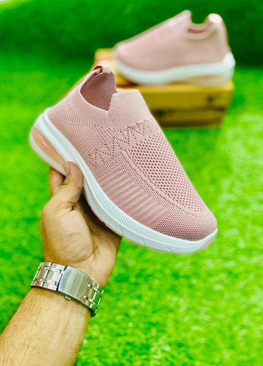 Women's Pink Casual Joggers Soft Breathable