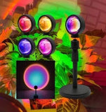 Sunset Lamp Rainbow Projection Lamp USB Charging LED Lighting Sun Never Sets Light Rainbow