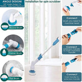 Rechargeable Spin Scrubber Long Handle Cleaning Brush (free home delivery)