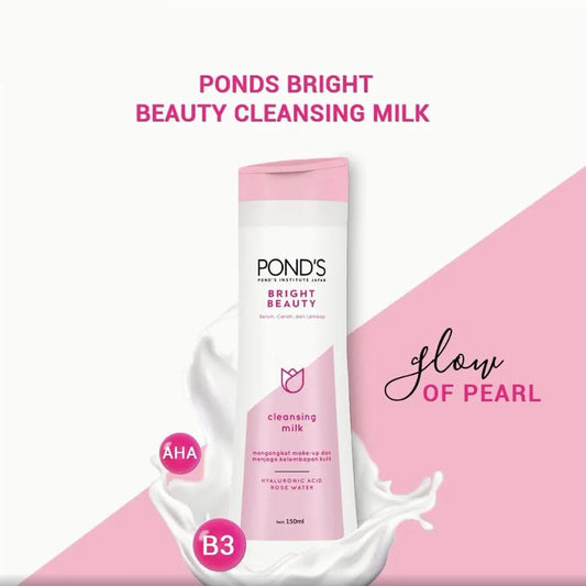 Ponds Bright Beauty Cleansing Milk 150ml Pearl Glow