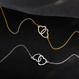 Golden Heart Necklace for Girls Daily Wear
