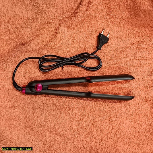 Ceramic Hair Straightener Black Pink Instant Heat Up