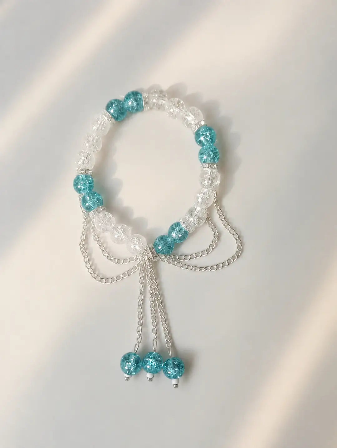 1 Pc Antique Design Crystal Chain Bracelet