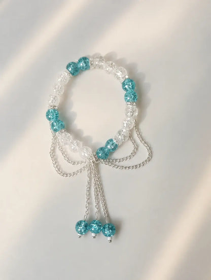 1 Pc Antique Design Crystal Chain Bracelet
