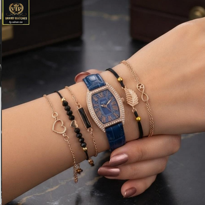 GIRL'S DIAMONDS STONES STRAPS WATCH ⌚