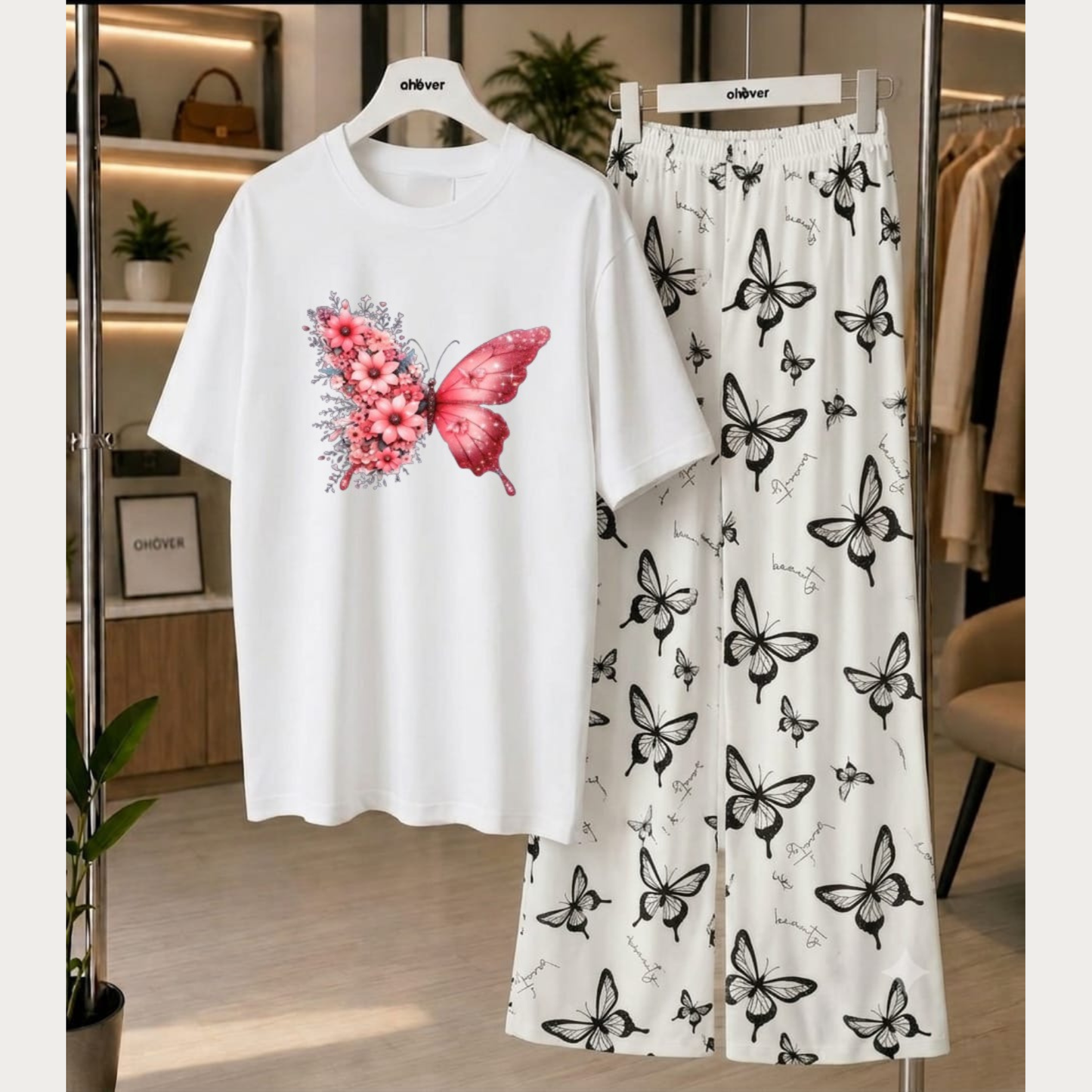 New Printed Night Suit With Trousers For Women