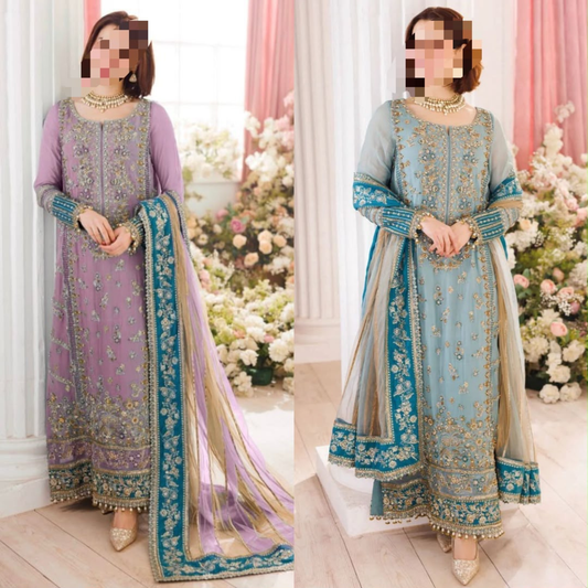 Brand :CHARIZMA CHIFFON/NET  FABRIC DETAILS