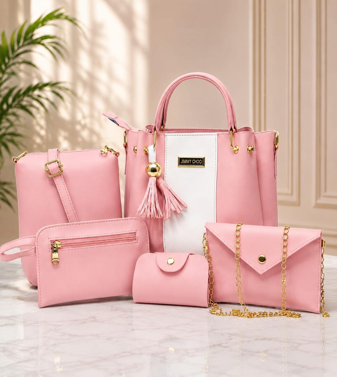 🎀  Jimmy choo High Quality 5Pcs Shoulder Bag 🎀