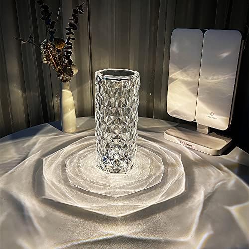 💎 16 Colors Diamond Rose Crystal LED Lamp 💎