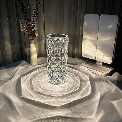 💎 16 Colors Diamond Rose Crystal LED Lamp 💎