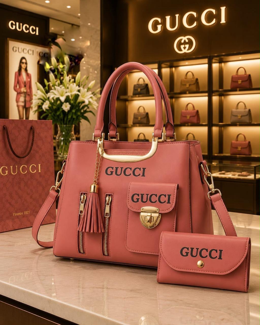 🌸 2 PICS GUCCI BRANDED HAND BAGS FOR GIRLS 🌸
