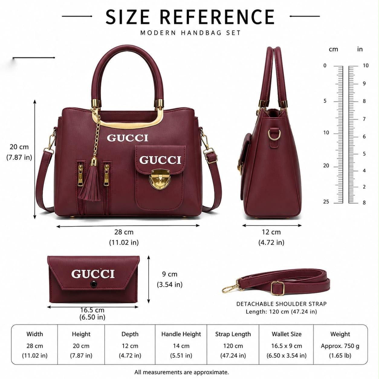 🌸 2 PICS GUCCI BRANDED HAND BAGS FOR GIRLS 🌸