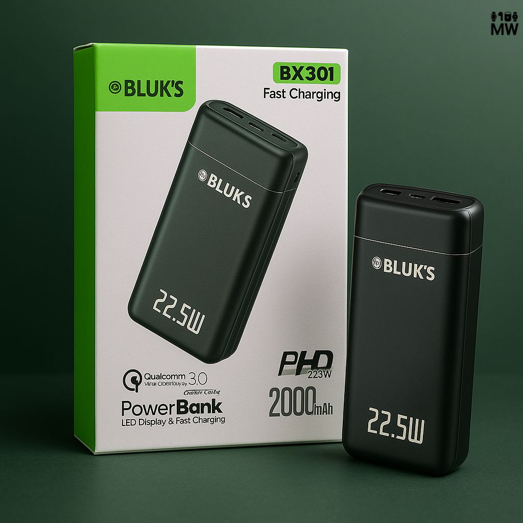- Bluk’s Bx-301 Powerbank 20,000Mah