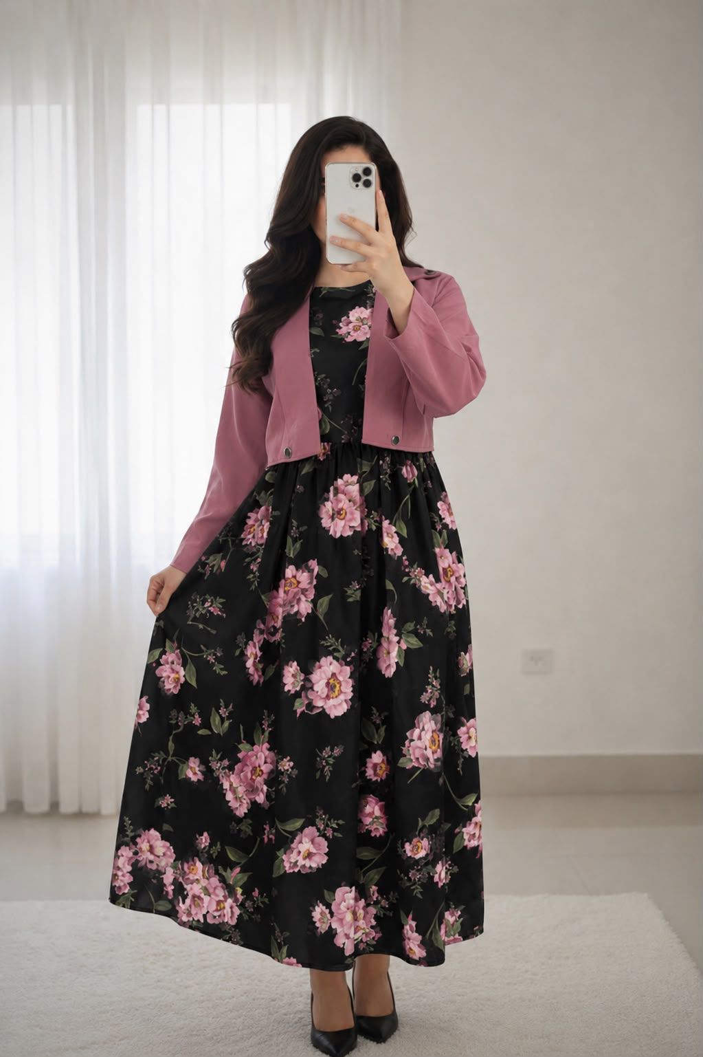 Digital Sleeve'less Maxi With Koti ❤️