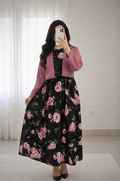 Digital Sleeve'less Maxi With Koti ❤️