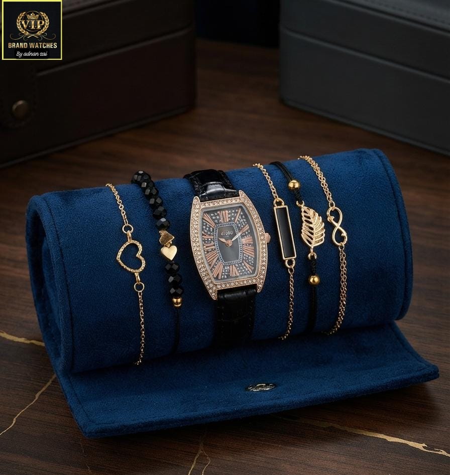 GIRL'S DIAMONDS STONES STRAPS WATCH ⌚