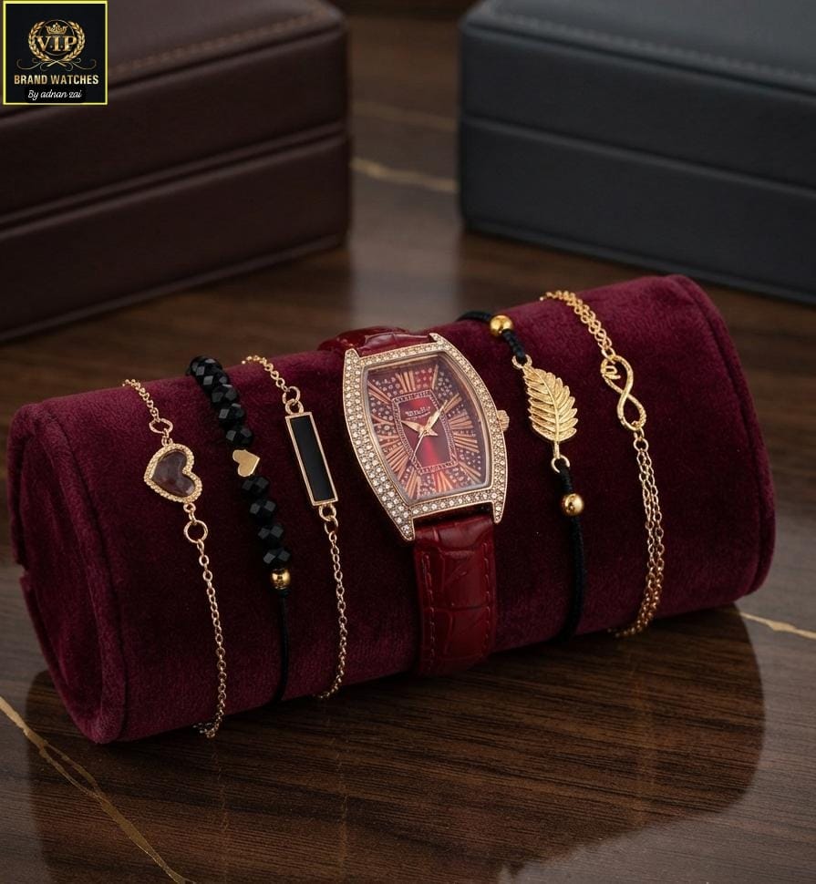 GIRL'S DIAMONDS STONES STRAPS WATCH ⌚