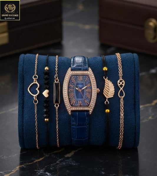 GIRL'S DIAMONDS STONES STRAPS WATCH ⌚