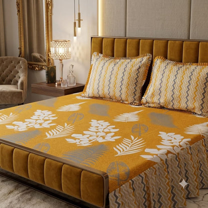 3Pc Stitched 2 Sided Frill Bedsheets 😻