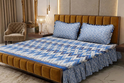 3Pc Stitched 2 Sided Frill Bedsheets 😻