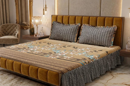 3Pc Stitched 2 Sided Frill Bedsheets 😻