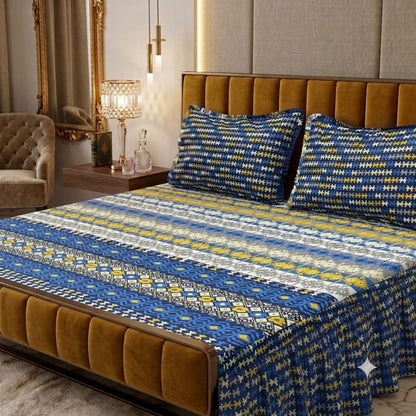 3Pc Stitched 2 Sided Frill Bedsheets 😻