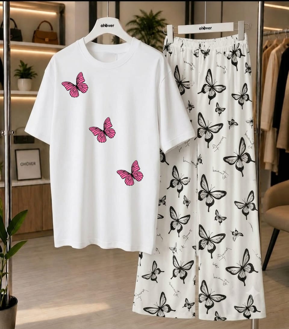 New Printed Night Suit With Trousers For Women