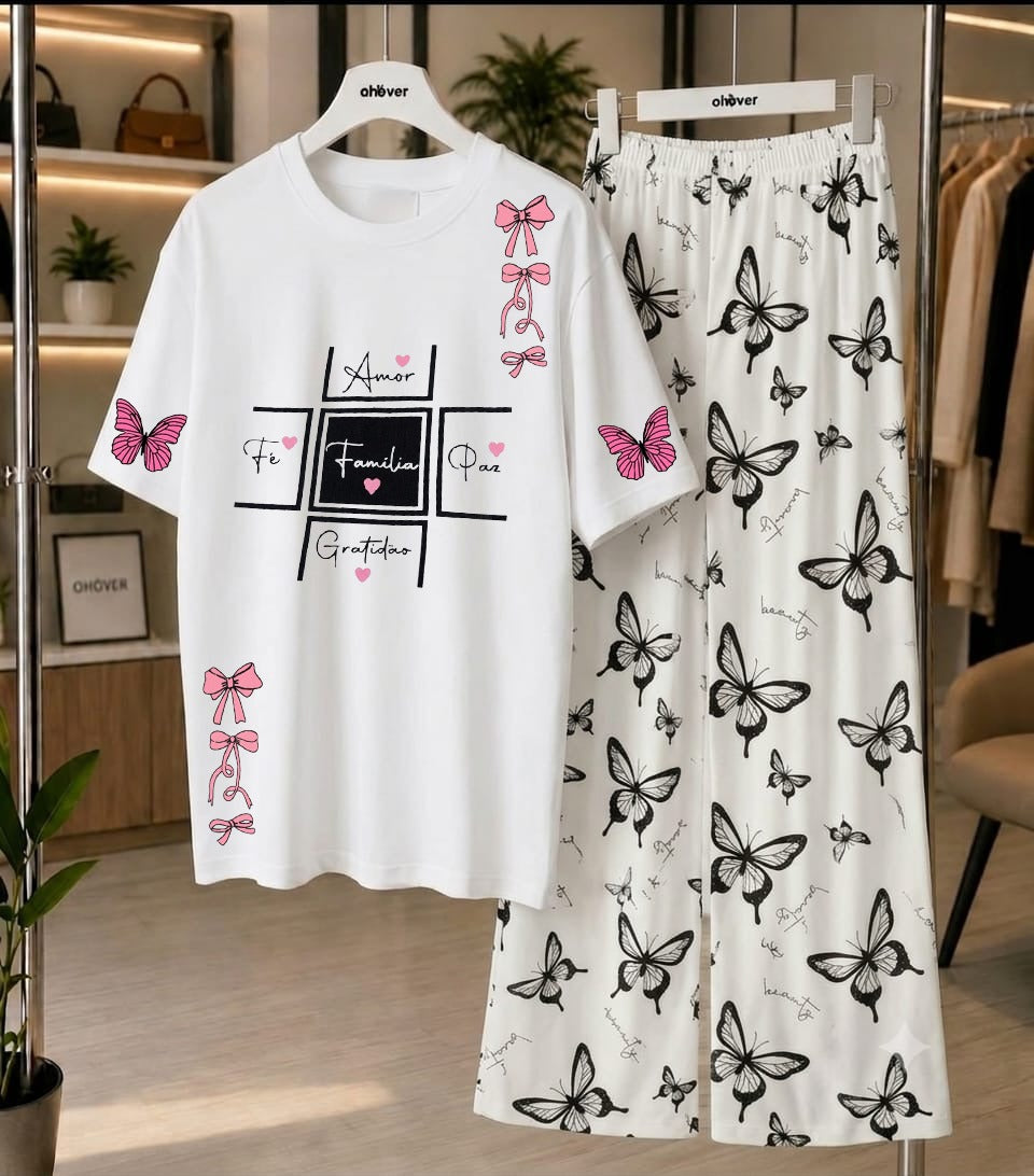 New Printed Night Suit With Trousers For Women
