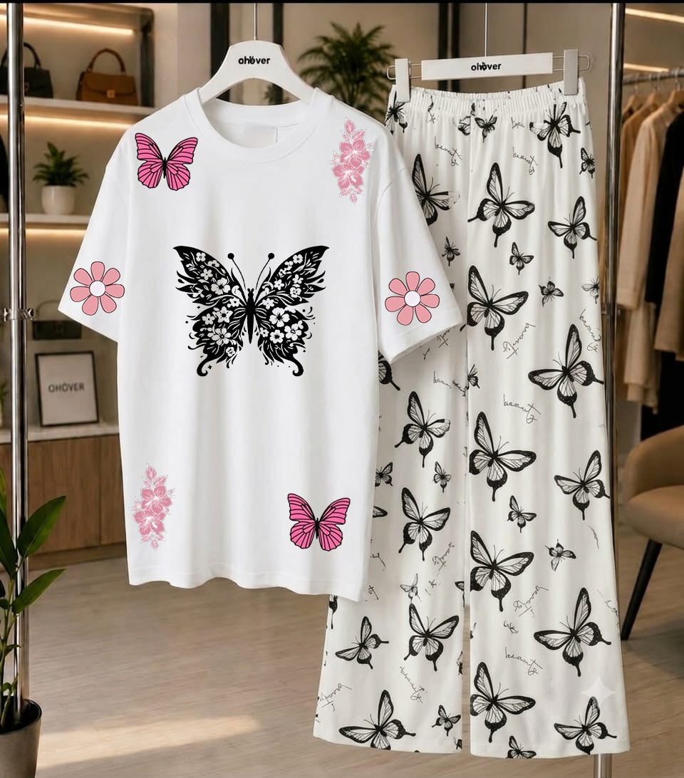 New Printed Night Suit With Trousers For Women