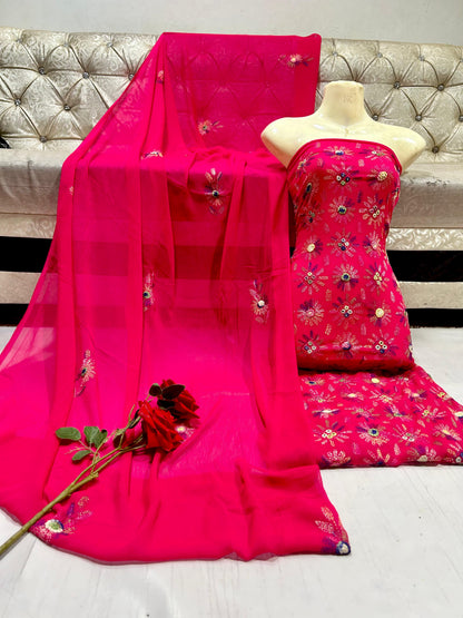 New handmade kacha mirror bure work collection
