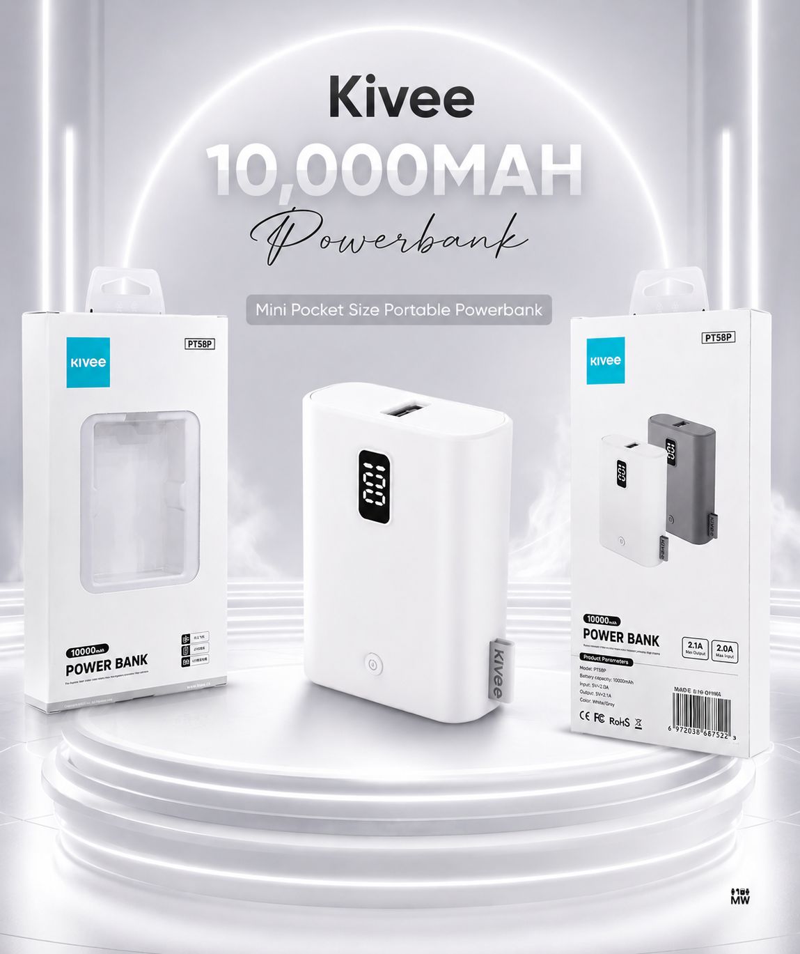 Kivee PT58P 10,000MAH Powerbank