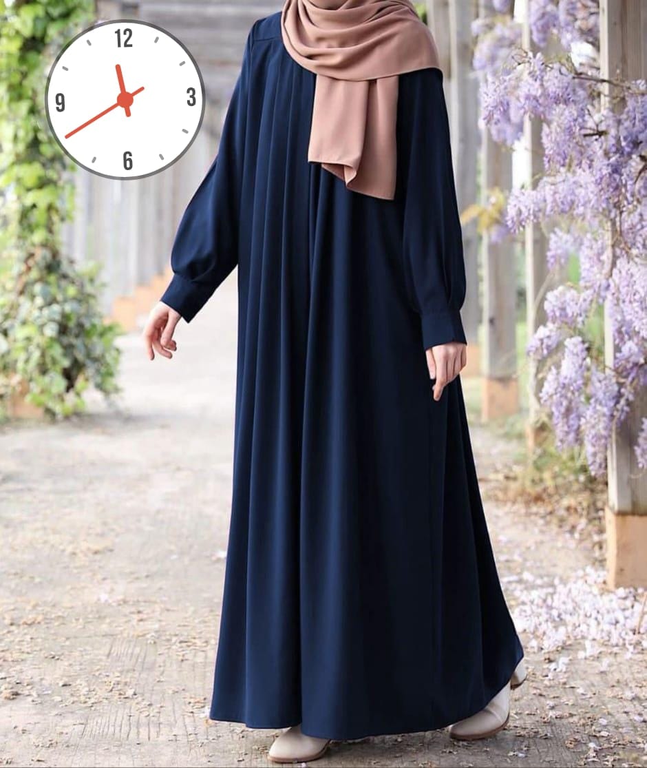 Abaya Arrival  Front Zip & Side Pocket Abaya With Adjustable Belt