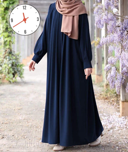Abaya Arrival  Front Zip & Side Pocket Abaya With Adjustable Belt