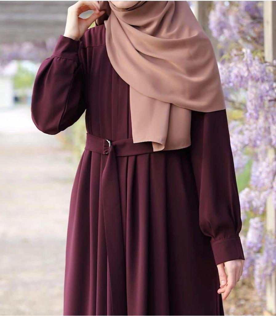 Abaya Arrival  Front Zip & Side Pocket Abaya With Adjustable Belt
