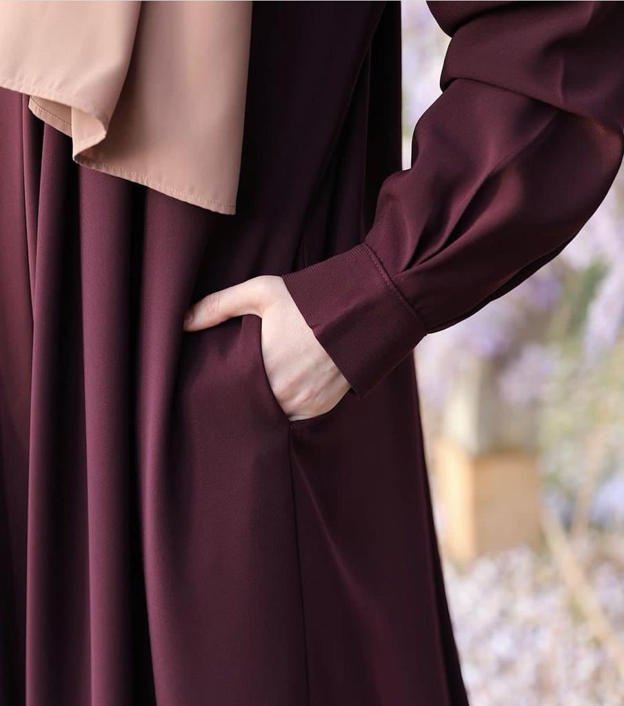 Abaya Arrival  Front Zip & Side Pocket Abaya With Adjustable Belt