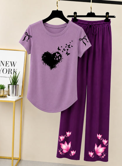 Women Printed Night Suits 🖤😍🖤 Fabric Jersey 👍🏻