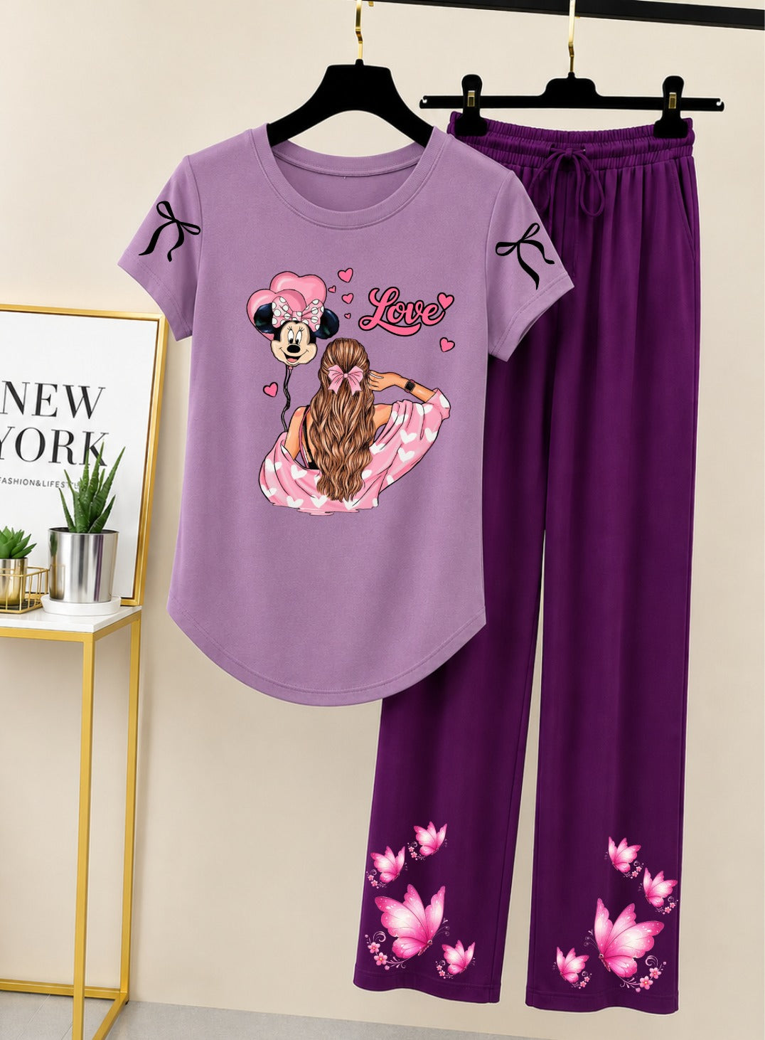 Women Printed Night Suits 🖤😍🖤 Fabric Jersey 👍🏻