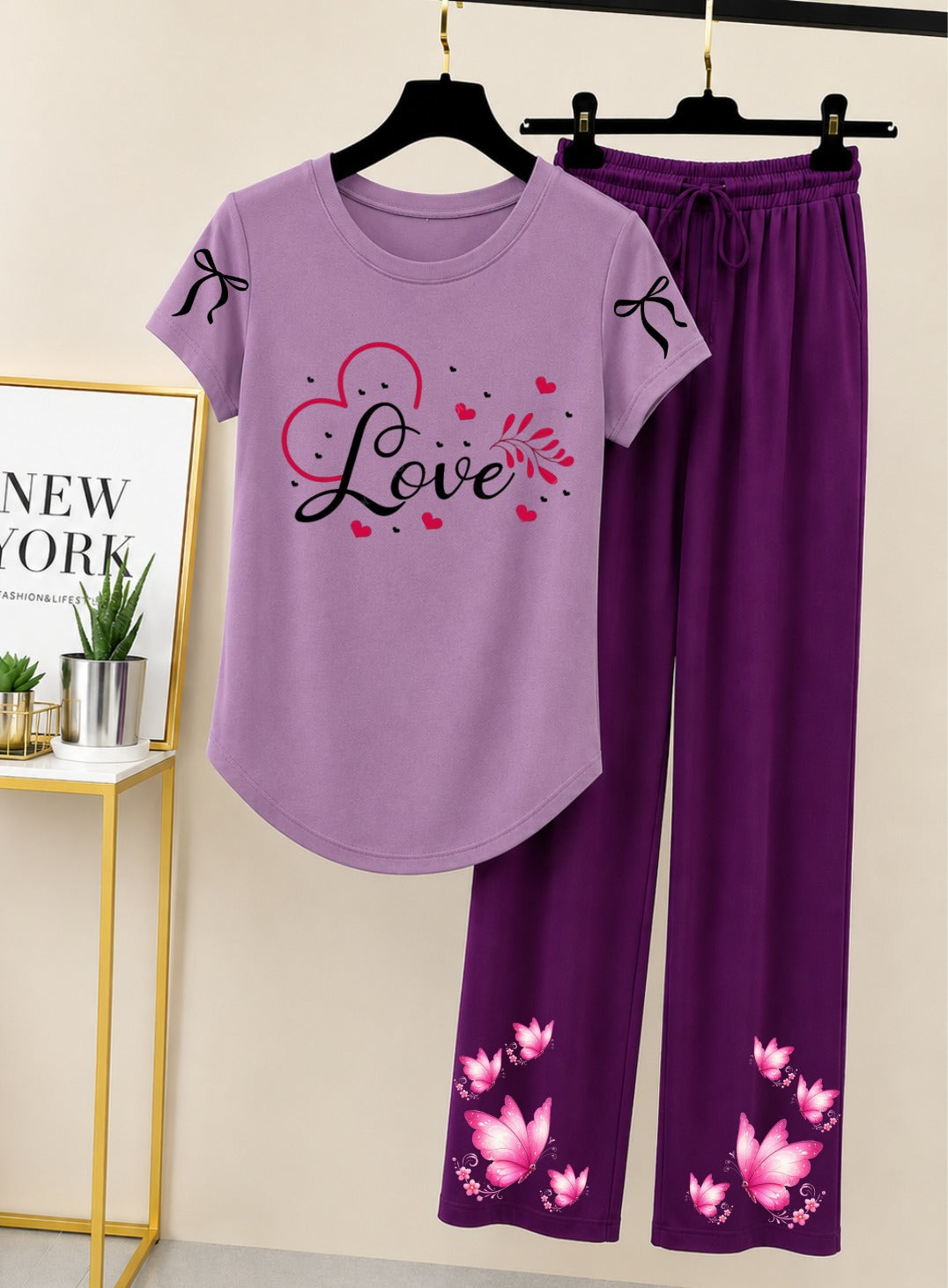 Women Printed Night Suits 🖤😍🖤 Fabric Jersey 👍🏻