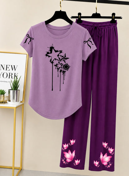 Women Printed Night Suits 🖤😍🖤 Fabric Jersey 👍🏻
