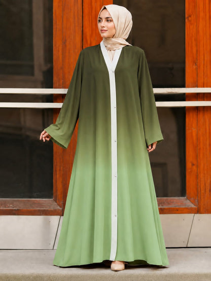 Tai and Dai Front Open Abaya