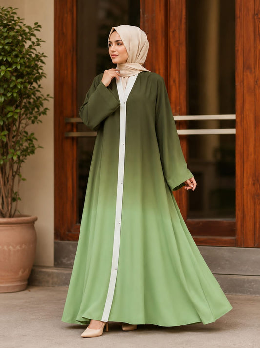 Tai and Dai Front Open Abaya