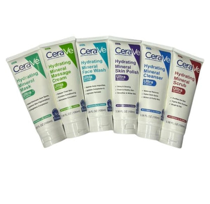 Pack Of 6 CeraVe Hydrating Mineral Facial Kit 💧✨   Best Quality | Deep Hydration & Skin Protection