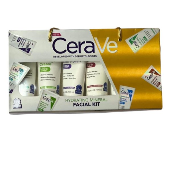 Pack Of 6 CeraVe Hydrating Mineral Facial Kit 💧✨   Best Quality | Deep Hydration & Skin Protection