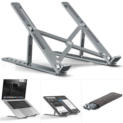 Metal Laptop 💻 Stand | Adjustable Foldable Laptop Stand | Portable Laptop Stand With Box & Cover📔