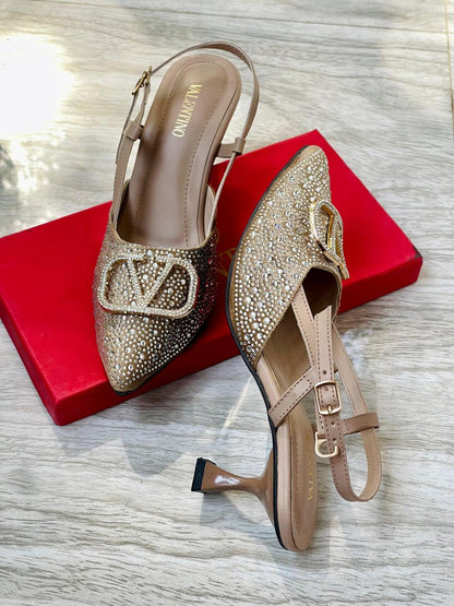 VALENTINO STONE HEELS 👠