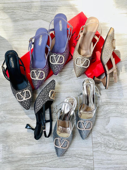 VALENTINO STONE HEELS 👠