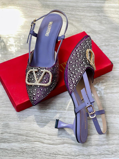 VALENTINO STONE HEELS 👠