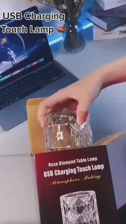 💎 16 Colors Diamond Rose Crystal LED Lamp 💎
