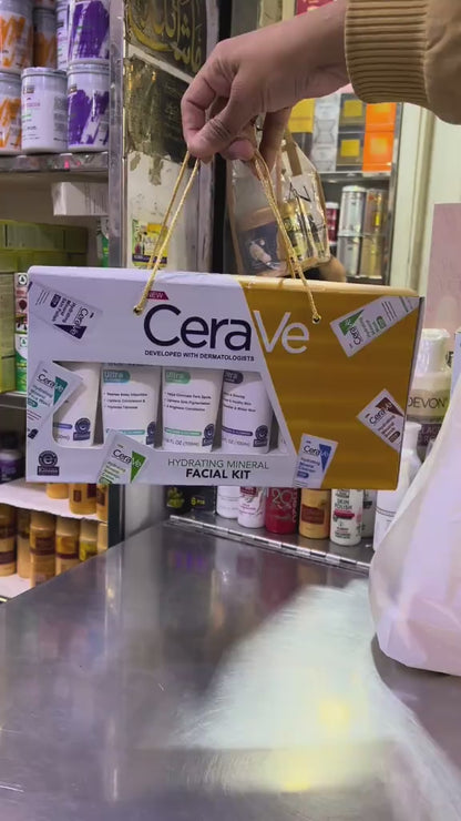 Pack Of 6 CeraVe Hydrating Mineral Facial Kit 💧✨   Best Quality | Deep Hydration & Skin Protection
